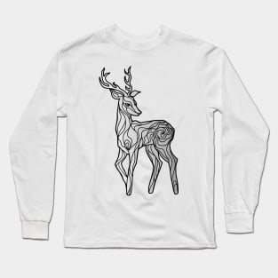 Lines deer Long Sleeve T-Shirt